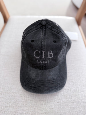 Washed Cotton Dad Cap Charcoal