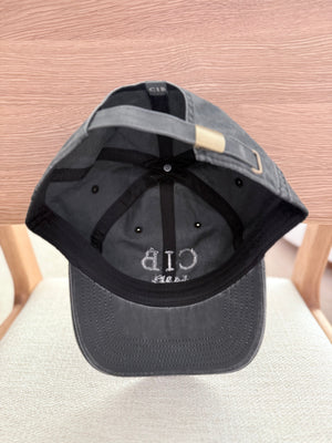 Washed Cotton Dad Cap Charcoal inside