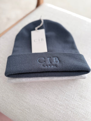 Tight-Knit Acrylic Beanie Navy