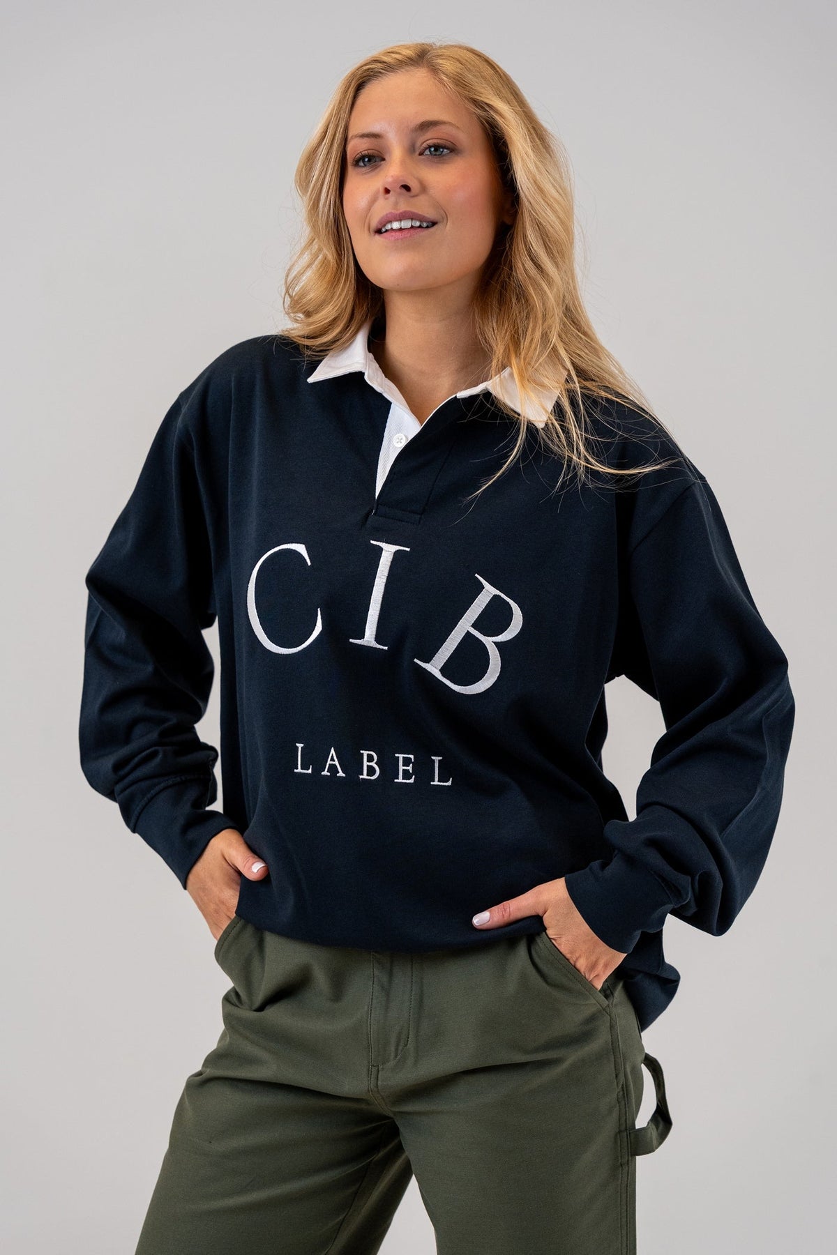 Rugby Jersey Navy, women's