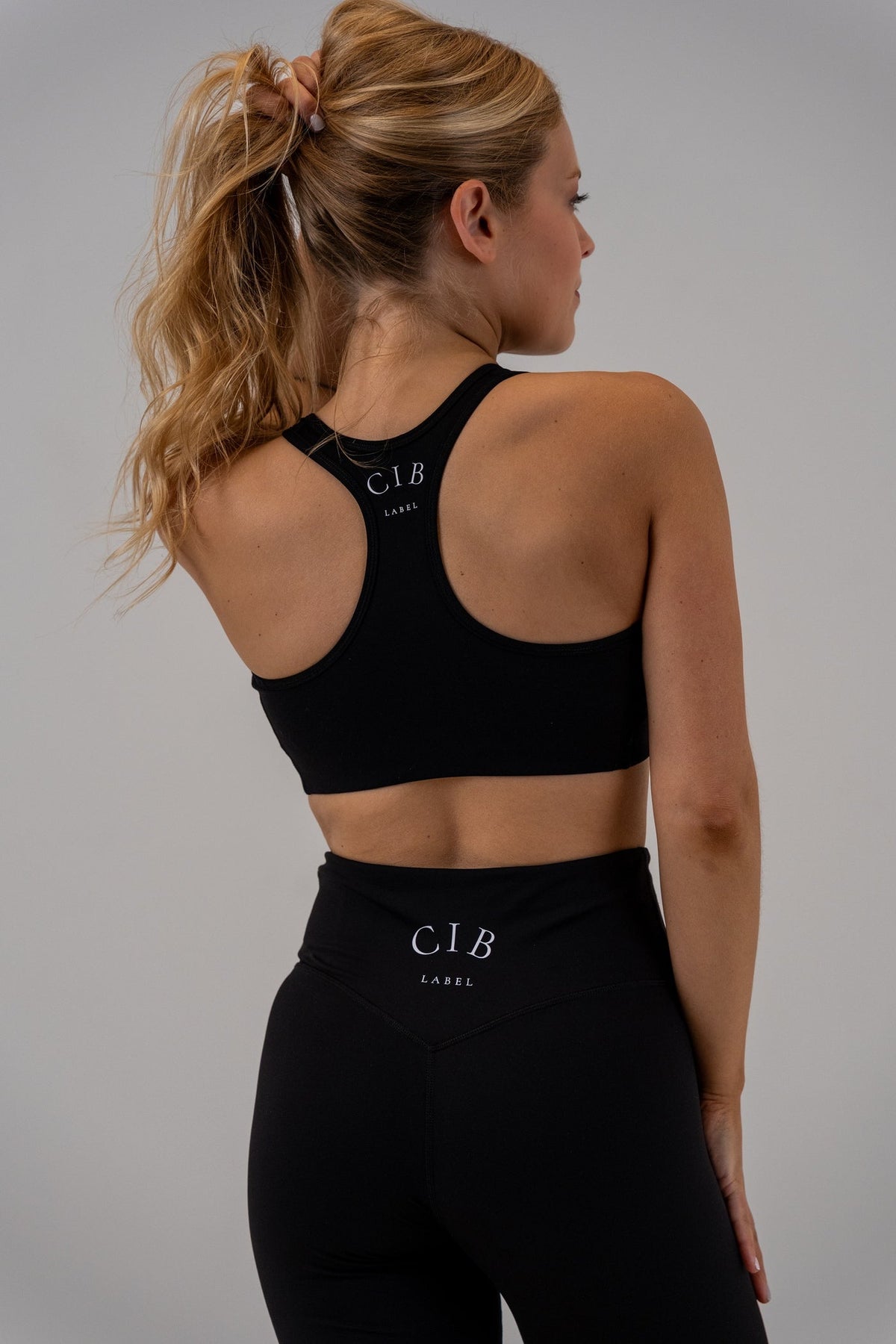 Sports Bra Black, back