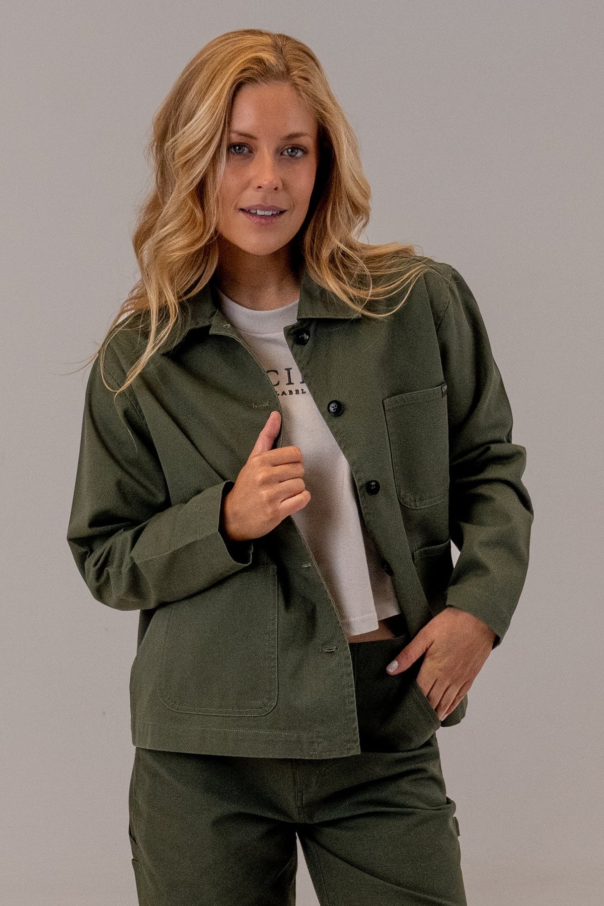Women's Cotton Jacket Army