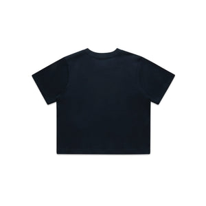 Crop Tee Navy back