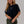 Combed Cotton Crop Tee Navy, front, relaxed