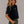 Combed Cotton Crop Tee Navy, side view