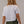 Combed Cotton Crop Tee White, back view, alternate
