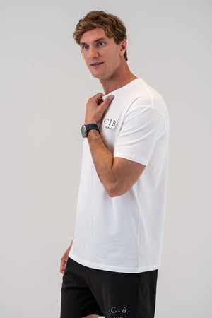 Combed Cotton Everyday Tee White, front, alternate