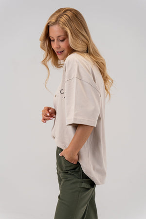 Cotton Baseball Jersey Bone, side view