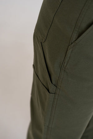 Cotton Canvas Pants Army, detail