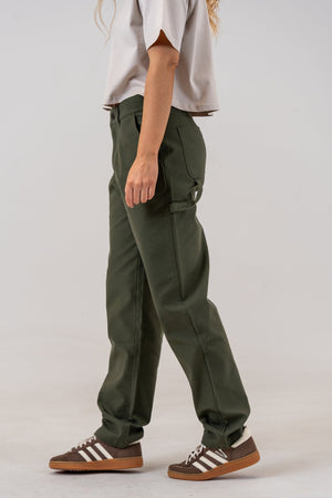 Cotton Canvas Pants Army, front, alternate