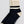 Cushioned Cotton Socks in Navy/Cream, pair laid flat side by side showing the striped cuffs, cream heels and toes