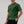 Heavyweight Cotton Box Tee Forest Green, front, on him