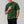 Heavyweight Cotton Box Tee Forest Green, on him, relaxed
