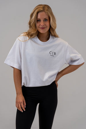 Heavyweight Cotton Box Tee White, front