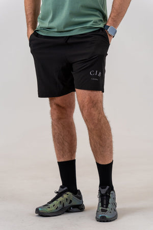Lightweight Men's Active Shorts Black, front