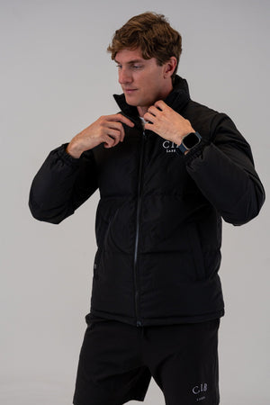 Men's 630-Fill Down Puffer Jacket Black, front, view 5