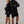 Women's and Men's 630-Fill Down Puffer Jackets Black, worn together