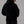 Men's Oversized 400gsm Hoodie Black, back view