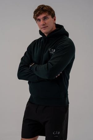 Men's Oversized 400gsm Hoodie Evergreen, front