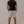 Pure Linen Shorts Natural with Everyday Tee Slate, back view