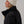 Women's Puffer Jacket Black with Pom Pom Beanie Natural, side view, alternate