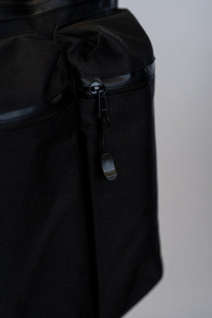 Recycled Travel Backpack Black, detail