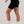 Slim High-Waisted Active Shorts Black, side view