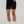 Slim High-Waisted Active Shorts Black, front