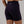 Slim High-Waisted Active Shorts Navy, back view, alternate