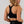 Structured Sports Bra Black, back view