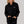 Women's Brushed Fleece Hoodie Black, front