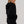 Women's Brushed Fleece Hoodie Black, back view, alternate