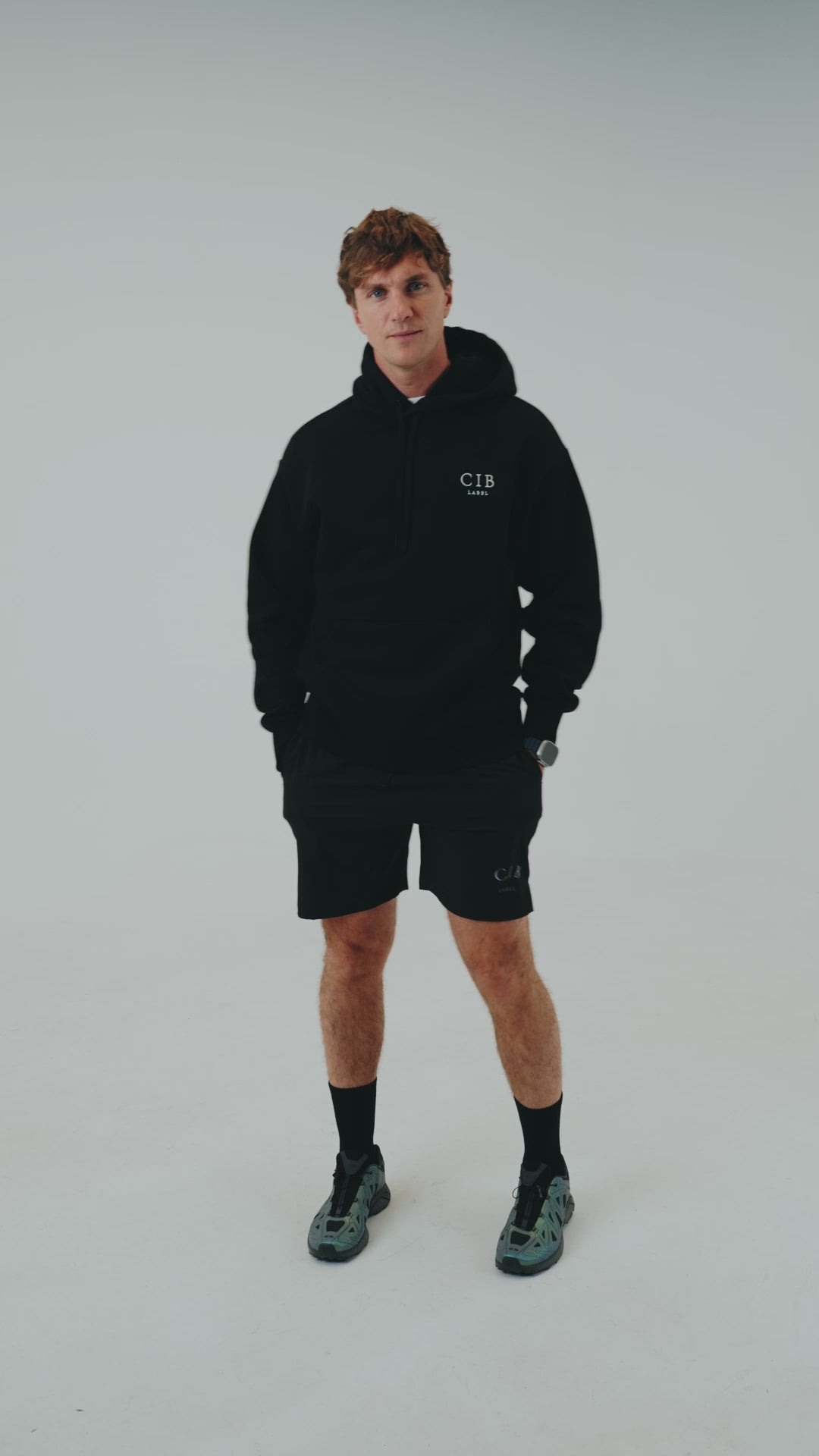 Men's Oversized 400gsm Hoodie Black, video