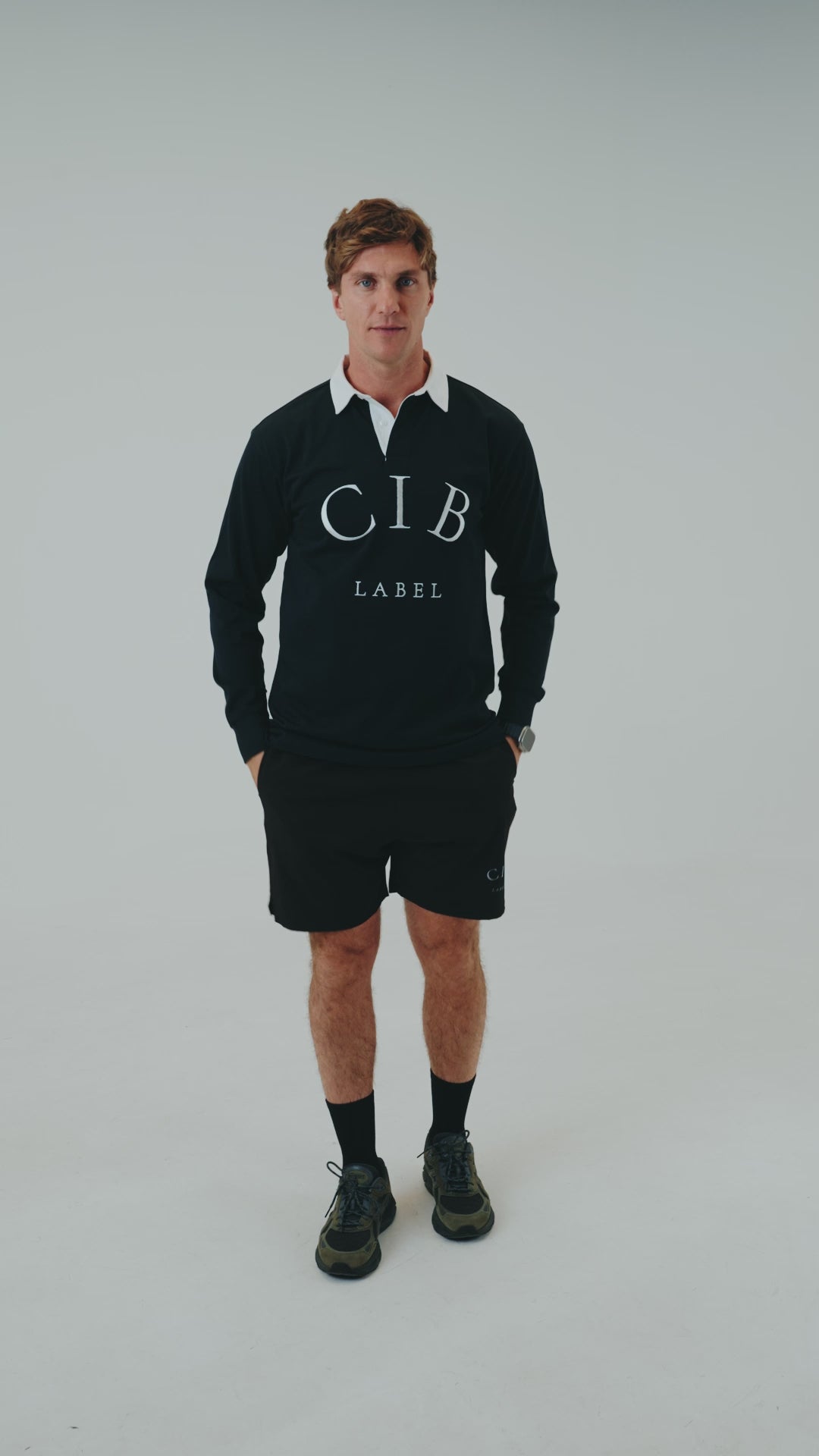 Cotton Rugby Jersey Navy, video 2