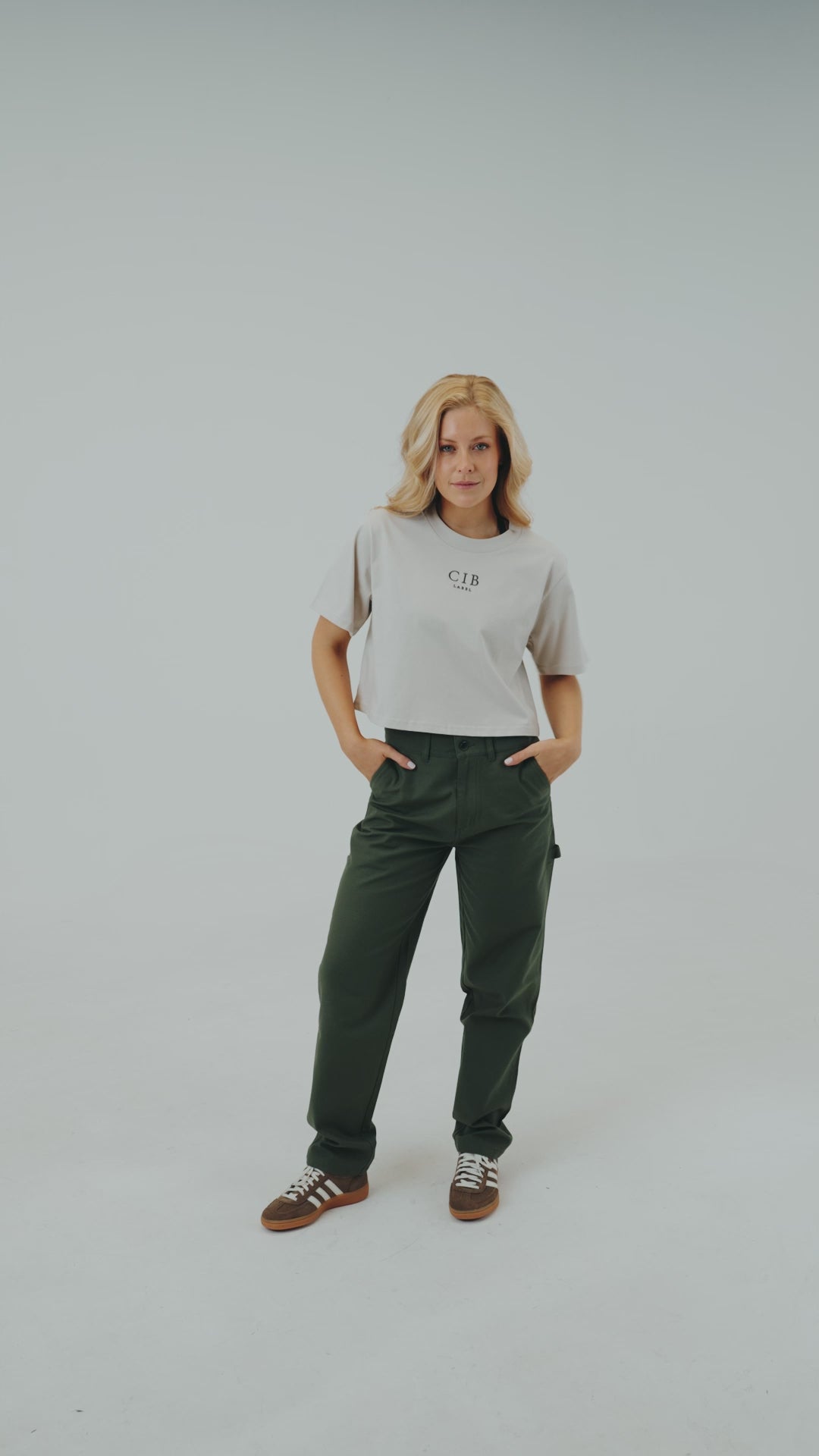 Cotton Canvas Pants Army, video